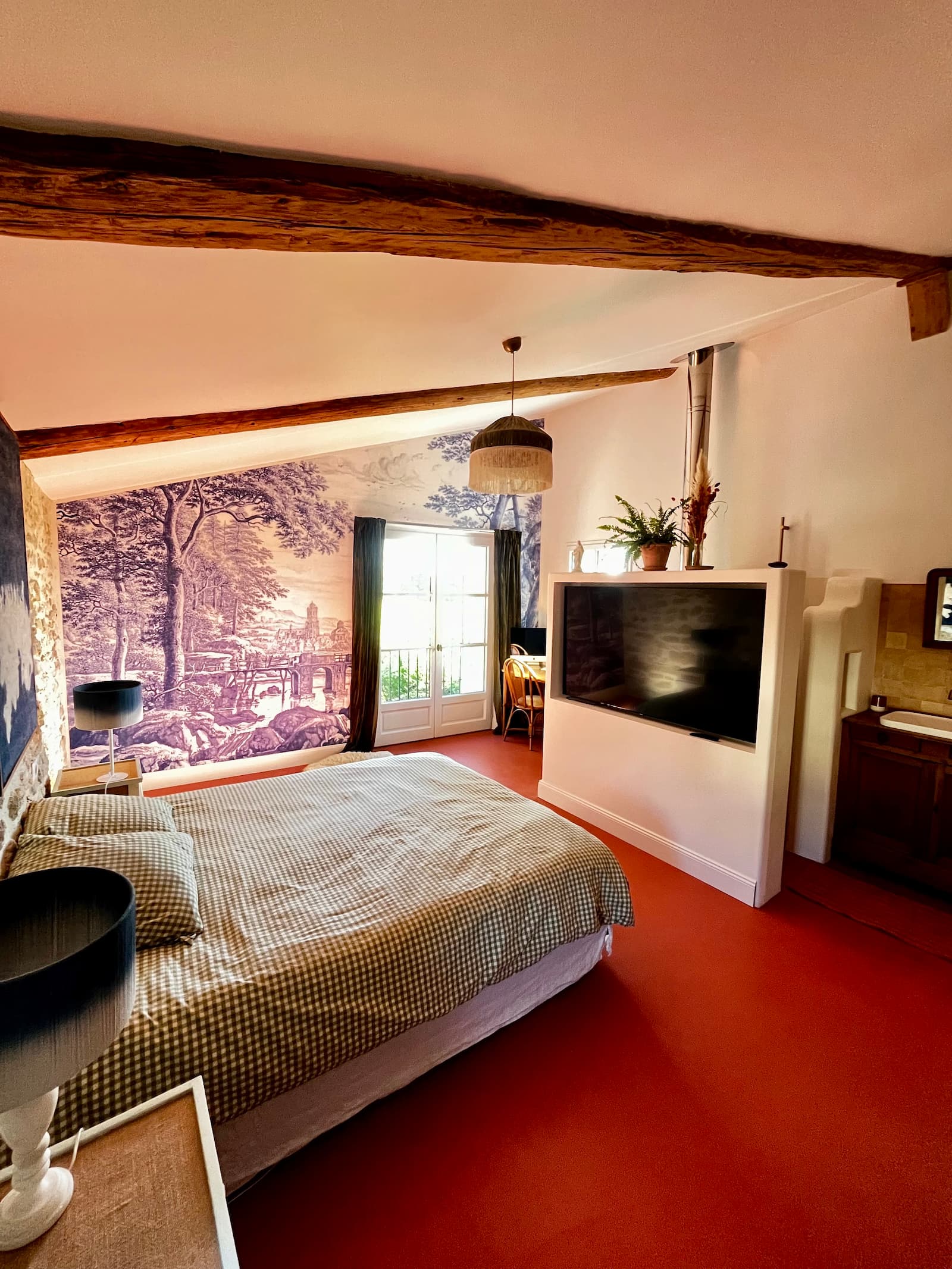 Vue depuis l'entrée de la chambre parentale